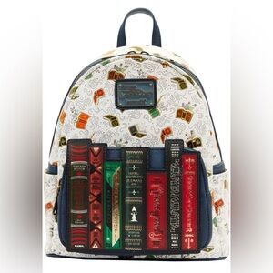NEW LOUNGEFLY Fantastic Beast Secrets of Dumbledore Magical Books Mini Backpack